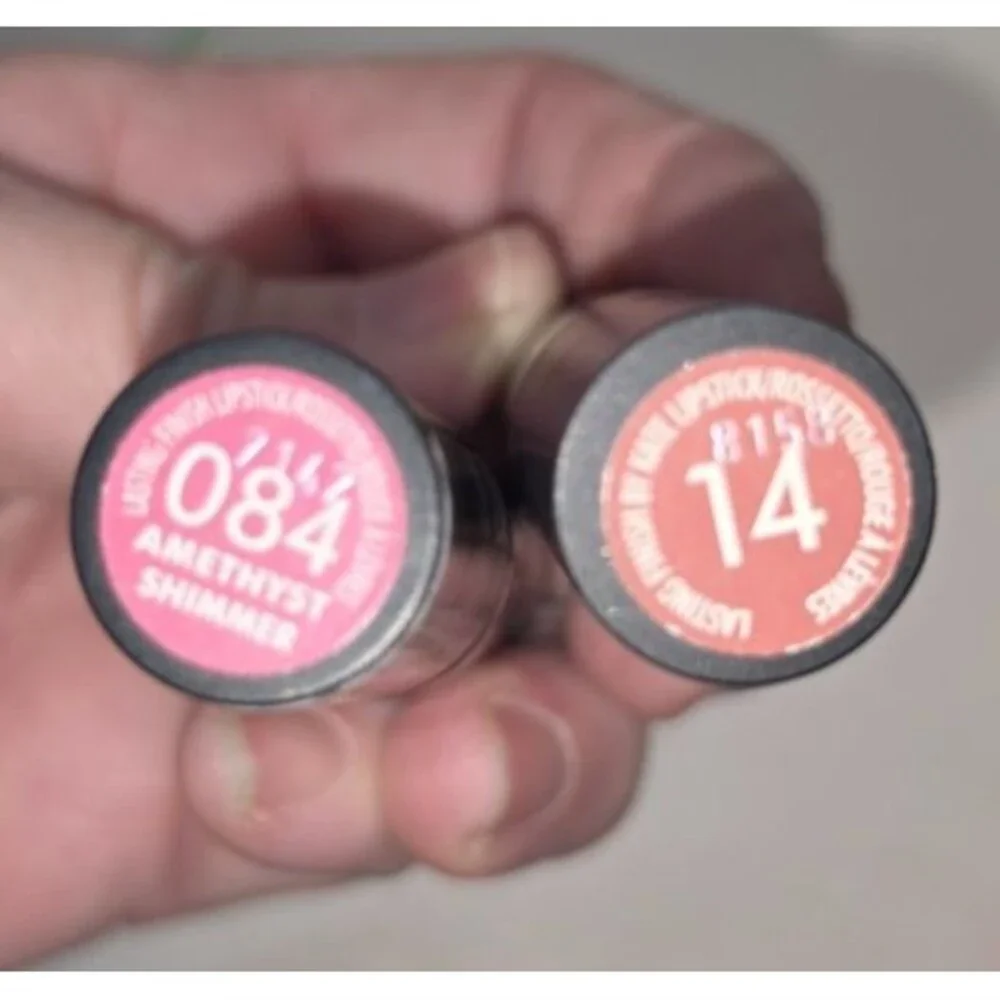 Lot of 2 LIpstick Rimmel London Katy Moss Amythest Shimmer & Nude NEW